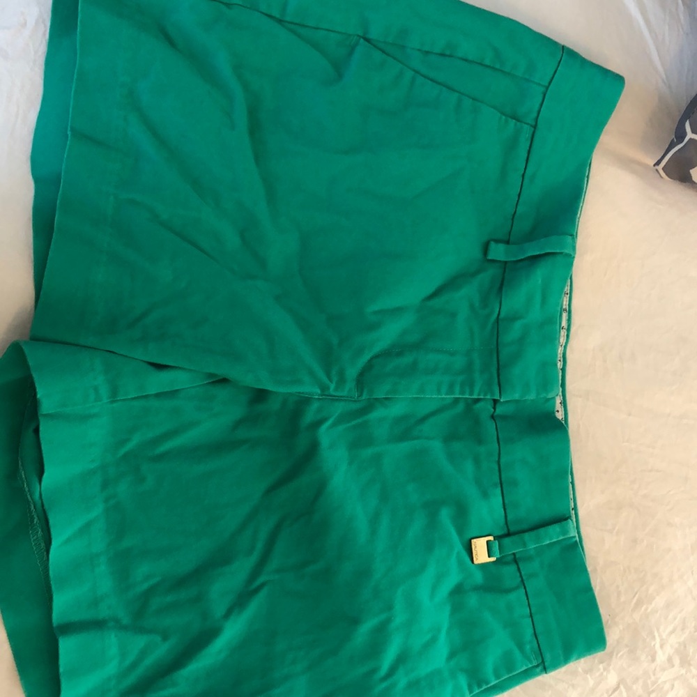 Emerald green nautical shorts